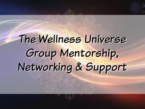 The Wellness Universe Mentorship, Networking & Support